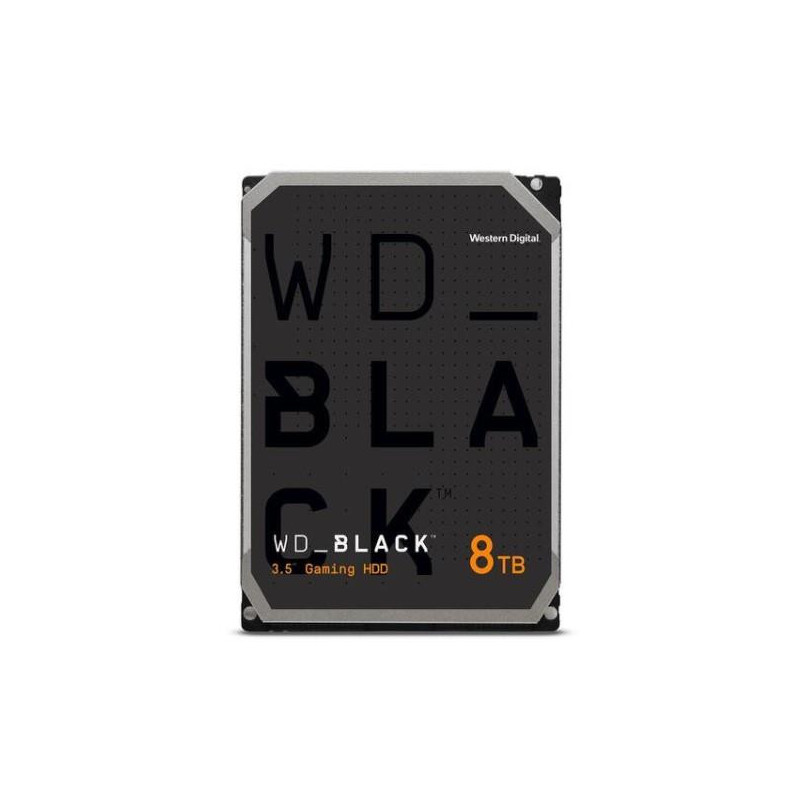 Kietasis diskas, WESTERN DIGITAL, Juodas, 8 TB, SATA, 256 MB, 7200 aps./min., 3,5", WD8001FZBX
