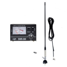 PNI S60 CB antenna, 59 cm, with butterfly, 4m RG58 cable and PNI SWR-300 reflectometer for SWR measurement, black PNI S60 CB antenna, 59 cm, with butterfly, 4m RG58 cable and PNI SWR-300 reflectometer for SWR measurement, black