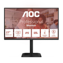 LCD Monitor, AOC, 27 ", 1920 x 1080 pixels, Full HD, Native aspect ratio 16:9, LED, Flat, 27E4U