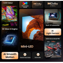 TV Set, HISENSE, 50 ", 4K Ultra HD, 3840 x 2160 pixels, Flat, 16:9, ULED, 50U7Q