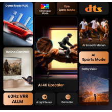 Televizorius, HISENSE, 85", 4K Ultra HD, 3840 x 2160 pikselių, plokščias, 16:9, LED, 85A6Q