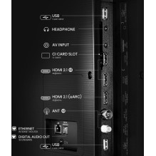 TV Set, HISENSE, 85 ", 4K Ultra HD, 3840 x 2160 pixels, Flat, 16:9, LED, 85A6Q