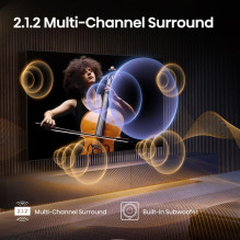 Televizorius, HISENSE, 85", 4K Ultra HD, 3840 x 2160 pikselių, plokščias, 16:9, ULED, 85U7QPRO