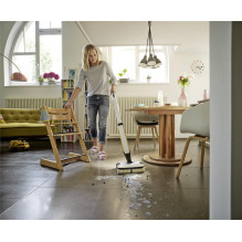 Vacuum Cleaner, KARCHER, Dry&amp;wet, Electric broom, White / Black / Yellow, Bagless, Battery, 4.3 kg, 1.055-701.0