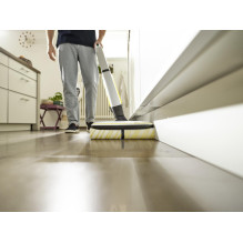 Vacuum Cleaner, KARCHER, Dry&amp;wet, Electric broom, White / Black / Yellow, Bagless, Battery, 4.3 kg, 1.055-701.0