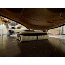 Vacuum Cleaner, KARCHER, Dry&amp;wet, Electric broom, White / Black / Yellow, Bagless, Battery, 4.3 kg, 1.055-701.0