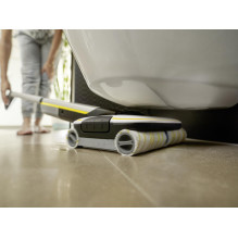 Vacuum Cleaner, KARCHER, Dry&amp;wet, Electric broom, White / Black / Yellow, Bagless, Battery, 4.3 kg, 1.055-701.0