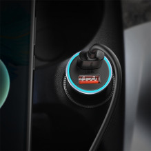 Baseus Golden Contactor Max 2xUSB-A 60W Car Charger - Dark Gray