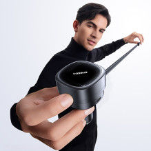 Baseus PrimeTrip VR1 60W USB-A USB-C Car Charger with Retractable USB-C Cable - Black