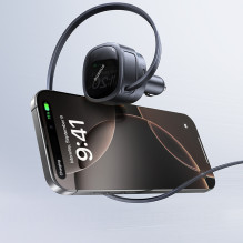 Baseus PrimeTrip VR1 60W USB-A USB-C Car Charger with Retractable USB-C Cable - Black