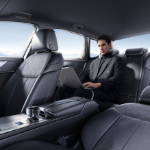 Baseus PrimeTrip VR1 60W USB-A USB-C Car Charger with Retractable USB-C Cable - Black