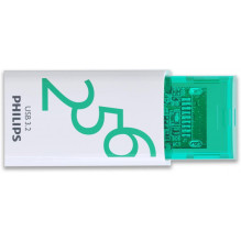 „Philips“ 256 GB „Click FM25FD175B / 00 USB 3.2“ balta / žalia