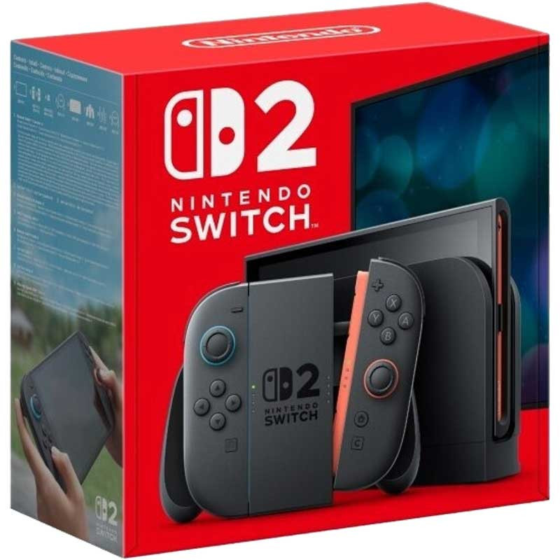 Žaidimų konsolė „Nintendo Switch 2“, juoda