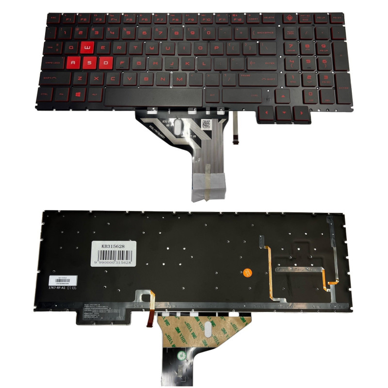 Klaviatūra HP Omen 15-ce016na, su apšvietimu