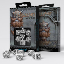 Dwarven Dice Set (White and Black)
