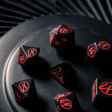 Cyberpunk Red RPG Dice Set Black And Red Sp