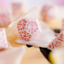 Japanese Cherry Blossoms Petals Dice Set