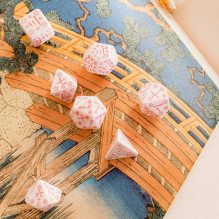 Japanese Cherry Blossoms Petals Dice Set