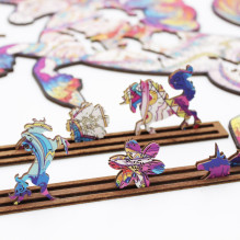 Fantasy Puzzles Unicorn Wooden Puzzle M Size (160 pieces)