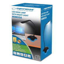 Stalinė Lempa - Esperanza ELD105K 3W LED Jutiklinis Valdymas Juoda