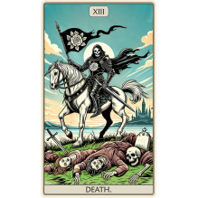 Wooden Puzzle Tarot: The Death (250 pieces) Fantasy Puzzles