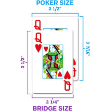 Copag Legacy 4 Colors Poker Size Playing Cards Double Deck (Red Blue)