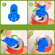 Mini Can Opener Nail Saver (Orange)