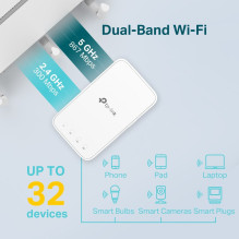 Wi-Fi Stiprintuvas - TP-Link RE300 Baltas