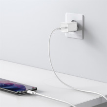 Pakrovėjas - BASEUS TZCCSUP-L02 25W Greito Įkrovimo USB-C Laidas 100-240V