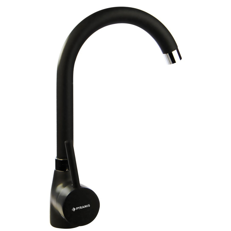 Kitchen Faucet - PYRAMIS 090918501 Black With Pull-out Thermostat