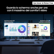 Monitorius - Samsung LS24D300GAUXEN 24" 1920x1080 100Hz Eye Saver Juodas