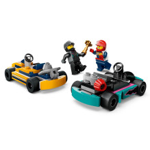 Konstruktorius - LEGO City 60400 Go-Karts su 2 Minifigūromis 99 Detalės