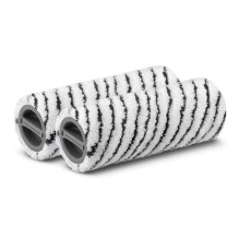 Cleaning Accessory - KARCHER Two-Piece Rollers, Microfiber, Machine Washable, White / Black