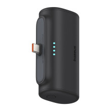 External Battery - Baseus Compact 5000 mAh 20W Fast Charging USB Type-C Black