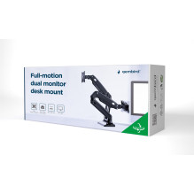 Monitoriaus Laikiklis - Gembird MA-DA2-03, Juodas