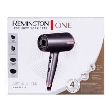 Hair Dryer - Remington D6077 2000 W with Diffuser and Carrying Case, Bronze / Gray