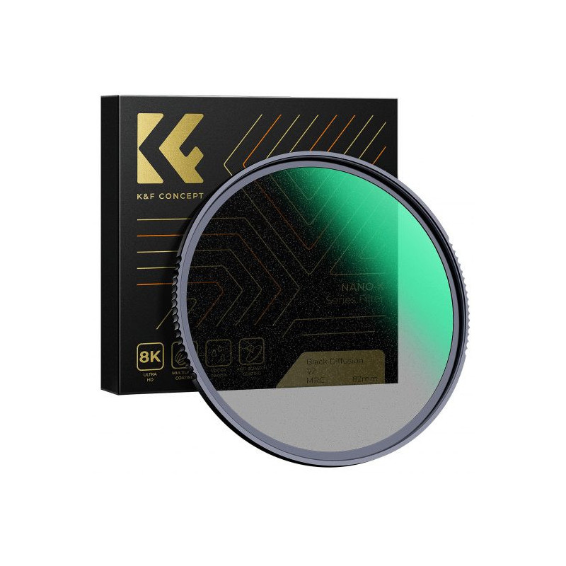 Objektyvo filtras - K&amp;F Concept Nano-X MRC 1 / 2-82 mm difuzinis filtras juodas