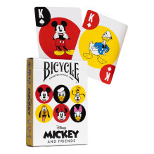 Žaidimų Kortelės - Disney Mickey ir Draugai Bicycle 63.5x88.9mm Plastikinės Dangos