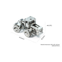 Construction Set - Time For Machine Construction Set Hot Tractor 700 Stainless Steel with Moving Axle and Door