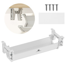 Cable Organizer - Maclean MC-106 Maximum Load 5kg Under Desk ABS White
