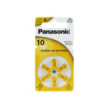Hearing Aid Battery - Panasonic 10 6BL Zinc-Air 1.45V 60 pcs.