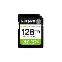 Memory Card - Kingston 128GB SDXC Canvas Select Plus Gen3 150MB/s C10 UHS-I V10