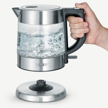 Electric Kettle - Severin WK 3468 1L Glass Stainless Steel 360° Cordless
