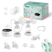 Breast Pump - Neno Bella Twin Moon Wireless LCD Display 150ml BPA Free