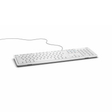 Keyboard - DELL KB216 USB QWERTY International Spill Resistant White