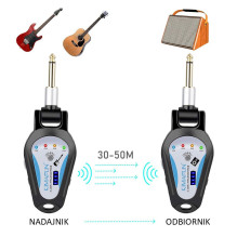Wireless Audio Transmitter - KIMAFUN KM-G207-2 2.4GHz 30m Range Rechargeable