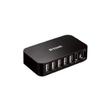 USB Hub - D-Link DUB-H7 7-Port USB 2.0 Hub su 2 Greito Įkrovimo Prievadais