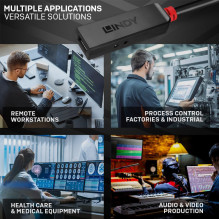 USB Extension Cable - LINDY USB 3.0 Active Extension Cable, M / F, 5 Gbps, 3 m, Black