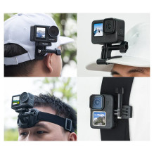 Action Camera Accessory - Telesin QHM-001 Head Strap for GoPro and DJI Osmo Action