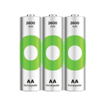 Akumuliatorius - GP ReCyko AA 2600mAh 1.2V Įkraunamieji Akumuliatoriai (3 vnt)